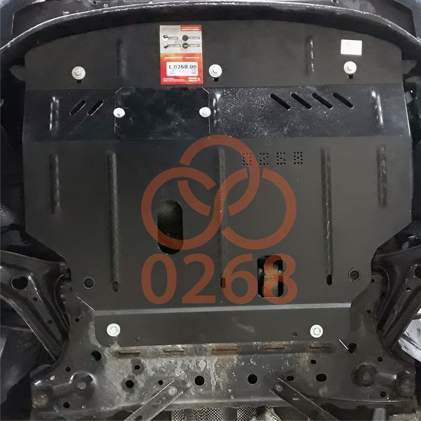 Захист двигуна, КПП і радіатора для Ford Fiesta VII 2008- KOLCHUGA ZiPoFlex 2.0268.00 фото ##SPECS## Об'єм двигуна: V-всі | Примітка: МКПП / АКПП
