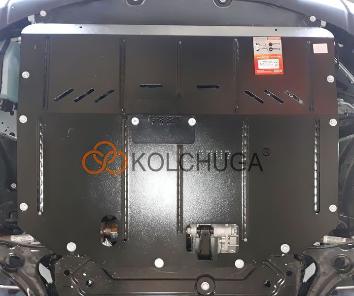 Захист двигуна, КПП і радіатора для Ford Transit V363 MCA 2019- KOLCHUGA ZiPoFlex 2.1026.00 фото ##SPECS## Об'єм двигуна: 2.0TDCi ecoblue euro 6,2, 20.05.19 р | Примітка: МКПП / передній привід