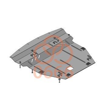 фото Захист двигуна, КПП і радіатора для Nissan Qashqai J11 2016- KOLCHUGA Standart 1.0666.00  ##SPECS## Об'єм двигуна: V-1,2і | Примітка: АКПП / російська збірка