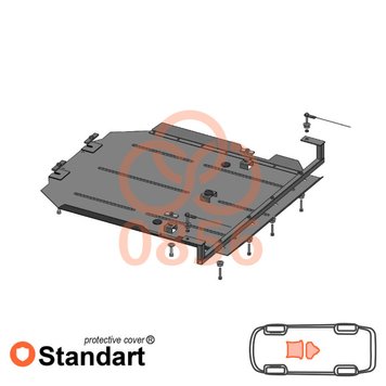 Захист КПП і роздатки для Toyota Land Cruiser Prado 120 2002-2009 KOLCHUGA Standart 1.0856.00 фото