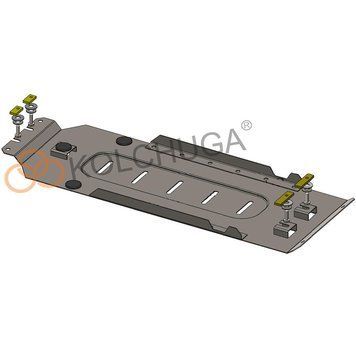 Защита КПП для Mercedes-Benz W210 1995-2001 KOLCHUGA Standart 1.0786.00 фото ##SPECS## Объем двигателя: V-2,0; 2,0D; 2,2D; | Примечание: / кроме 4 Matik / АКПП