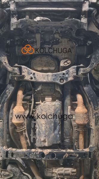Защита двигателя, КПП, радиатора и раздатки для Toyota Tundra 2021- KOLCHUGA ZiPoFlex 2.1396.00 фото ##SPECS## Объем двигателя: V-3,4 и hybrid | Примечание: сталь 2.5мм