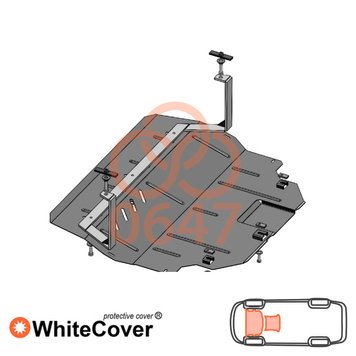 Захист двигуна і КПП для Seat Cordoba 2002-2007 KOLCHUGA WhiteCover 4.0647.00 фото