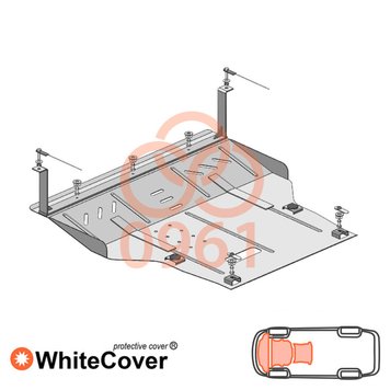 Захист двигуна, КПП і радіатора для Skoda Octavia I A4 1997-2010 KOLCHUGA WhiteCover 4.0961.00 фото