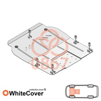 Захист двигуна і КПП для Opel Insignia A 2008-2016 KOLCHUGA WhiteCover 4.0867.00 фото