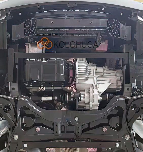 Захист двигуна, КПП і радіатора для Jac JS2 2021- KOLCHUGA ZiPoFlex 2.1108.00 фото ##SPECS## Об'єм двигуна: V-1,5і (111 л.с.) | Примітка: