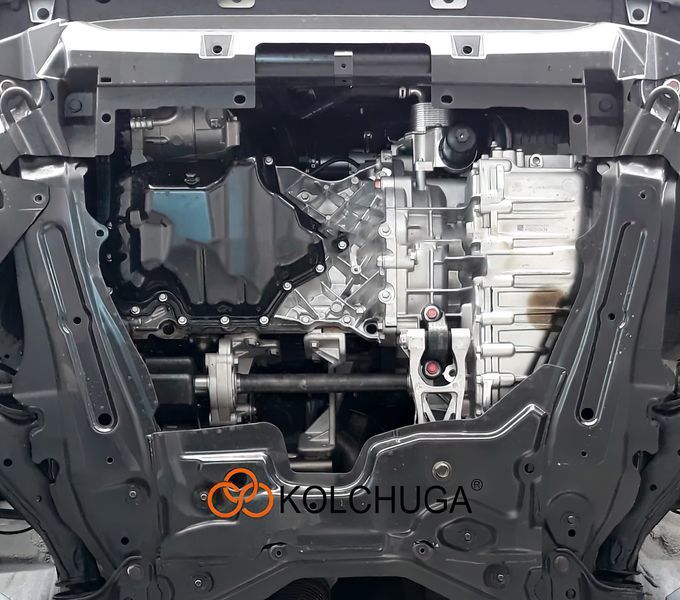 Захист двигуна, КПП і абсорбера для Haval H6 2017-2020 KOLCHUGA WhiteCover 4.0892.00 фото ##SPECS## Об'єм двигуна: V-1,5і; 2,0і | Примітка: