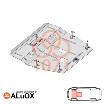 Захист двигуна і КПП для Volvo S60 II 2010-2018 KOLCHUGA ALuOX 3.1071.00 фото