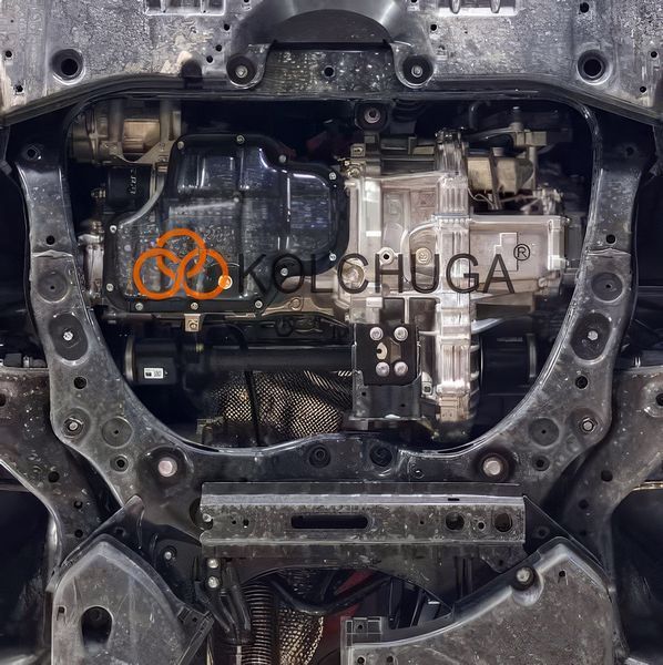 Защита двигателя и КПП для Toyota Crown Signia 2025 - KOLCHUGA ALuOX 3.1470.00 фото ##SPECS## Объем двигателя: 2,5 Hybrid | Примечание: