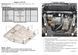 Захист двигуна і КПП для Volvo S60 II 2010-2018 KOLCHUGA ALuOX 3.1071.00 фото 7 ##SPECS## Об'єм двигуна: V-2,5 | Примітка: USA