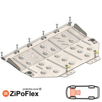 Захист двигуна і КПП для Mazda CX-5 KE / KF 2012- KOLCHUGA ZiPoFlex 2.1246.00 фото