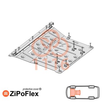 Захист двигуна і КПП для Nissan Juke II 2019- KOLCHUGA ZiPoFlex 2.1116.00 фото