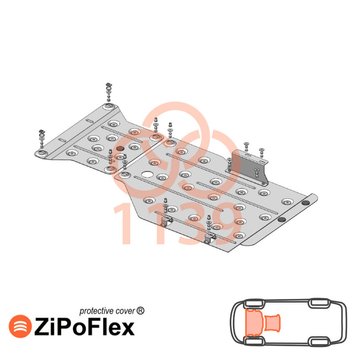 Захист двигуна і КПП для BMW X3 G01 2017-2024 KOLCHUGA ZiPoFlex 2.1139.00 фото