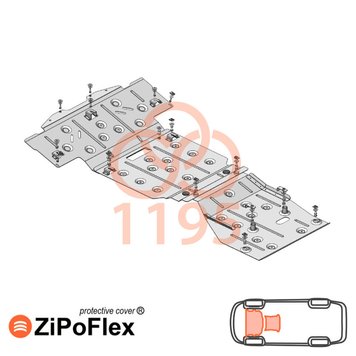 Захист двигуна і КПП для Mercedes-Benz GL 350 X164 2006-2012 KOLCHUGA ZiPoFlex 2.1195.00 фото