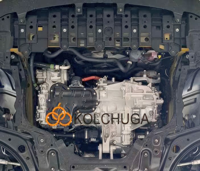 Захист двигуна, КПП і радіатора для Lexus LBX 2023- KOLCHUGA ALuOX 3.1339.00 фото ##SPECS## Об'єм двигуна: V-1,5 hybrid | Примітка: