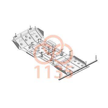 Захист двигуна, КПП, радіатора, роздатки і редуктора для Nissan Navara IV D23 2014-2019 KOLCHUGA Standart 1.1135.00 фото ##SPECS## Об'єм двигуна: V 2,5 YD25DDTi I4-T 163/190 к.с. | Примітка: збірка Thailand / МКПП