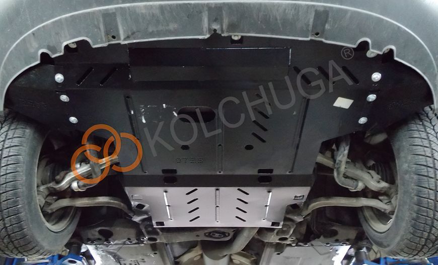 Захист двигуна, КПП і радіатора для Audi A4 B6 2000-2004 KOLCHUGA Standart 1.0700.00 фото ##SPECS## Об'єм двигуна: всі | Примітка: