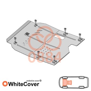 Захист двигуна і КПП для Opel Insignia A 2014-2017 KOLCHUGA WhiteCover 4.0884.00 фото