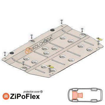 Захист двигуна і КПП для Jac J7 2019- KOLCHUGA ZiPoFlex 2.1186.00 фото