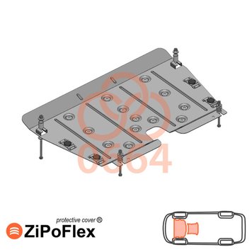 Захист двигуна і КПП для Lexus RX 350 2010-2015 KOLCHUGA ZiPoFlex 2.0664.00 фото