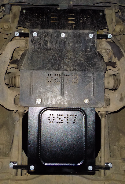 Захист двигуна, КПП і радіатора для Mitsubishi Pajero Sport I 1996-2008 KOLCHUGA ZiPoFlex 2.0517.00 фото ##SPECS## Об'єм двигуна: V-всі | Примітка: МКПП