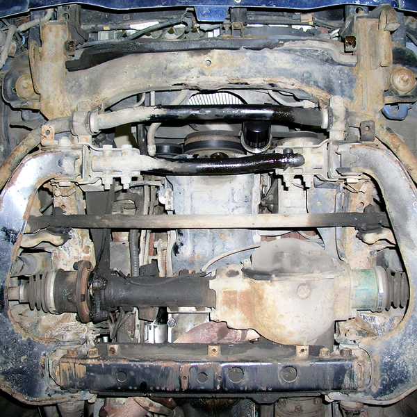 Захист двигуна, КПП і радіатора для Mitsubishi Pajero Sport I 1996-2008 KOLCHUGA ZiPoFlex 2.0517.00 фото ##SPECS## Об'єм двигуна: V-всі | Примітка: МКПП