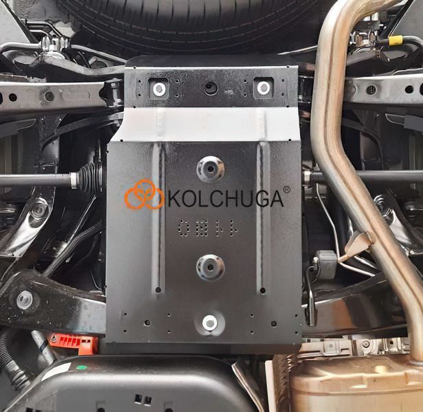 Захист редуктора заднього мосту для Toyota Highlander 4 XU70 2019- KOLCHUGA Standart 1.1180.00 фото ##SPECS## Об'єм двигуна: V-2,5i HYBRID | Примітка: