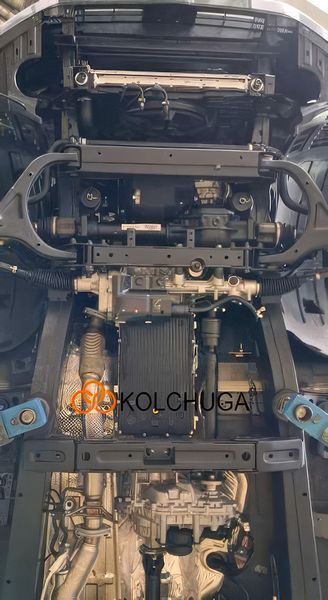 Защита двигателя, КПП, радиатора и раздатки для Ssаng Yong Rexton G4 II покоління 2020- KOLCHUGA WhiteCover 4.1484.00 фото ##SPECS## Объем двигателя: V-2,2D | Примечание: