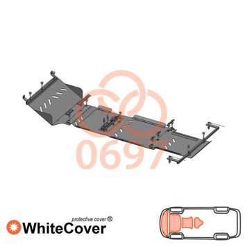 Захист двигуна, КПП, роздатки і радіатора для Dodge Ram 1500 2006-2009 KOLCHUGA WhiteCover 4.0697.00 фото