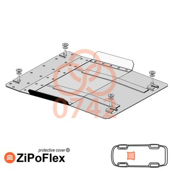 Захист КПП для Mitsubishi L200 2015-2019 KOLCHUGA ZiPoFlex 2.0742.00 фото