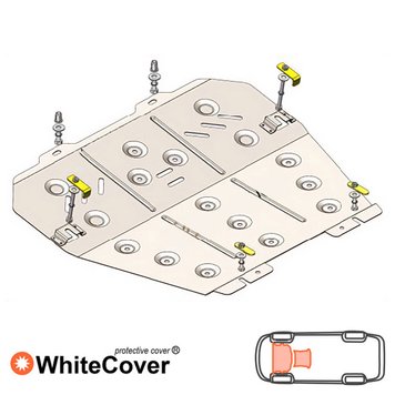 Захист двигуна, КПП і радіатора для Opel Meriva B 2010-2017 KOLCHUGA WhiteCover 4.9339.00 фото