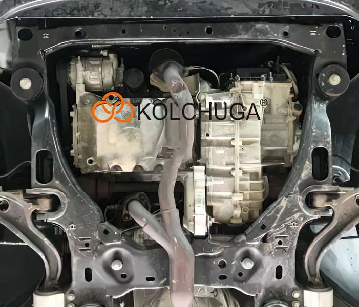 Защита двигателя и КПП для Ford Flex 2008-2019 KOLCHUGA WhiteCover 4.1017.00 фото ##SPECS## Объем двигателя: V-3,5и | Примечание: АКПП