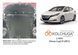 Захист двигуна, КПП і радіатора для Nissan Leaf II 2017- KOLCHUGA WhiteCover 4.1034.00 фото 6 ##SPECS## Об'єм двигуна: V-всі | Примітка: електромобіль