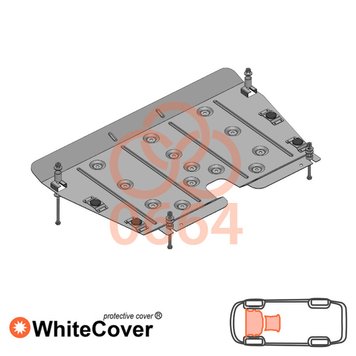 Захист двигуна і КПП для Lexus RX 350 2010-2015 KOLCHUGA WhiteCover 4.0664.00 фото