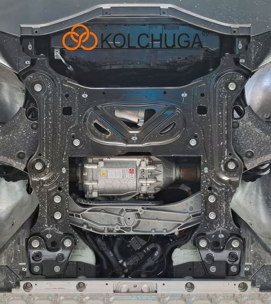 Захист переднього двигуна та радіатора для Ford Capri EV 2024- KOLCHUGA WhiteCover 4.1308.00 фото ##SPECS## Об'єм двигуна:  | Примітка: електромобіль
