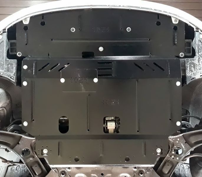 Защита двигателя, КПП и радиатора для Kia Forte YD 2014-2018 KOLCHUGA ZiPoFlex 2.1021.00 фото ##SPECS## Объем двигателя: V-1,8i; 2,0 | Примечание: