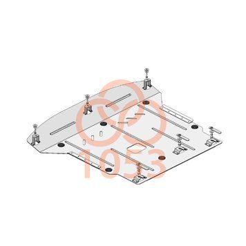 Захист двигуна і КПП для Hyundai Accent 2020- KOLCHUGA Standart 1.1053.00 фото ##SPECS## Об'єм двигуна: V-1,4і; | Примітка: МКПП / АКПП / збірка Індія