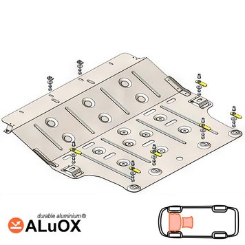 Захист двигуна і КПП для Mitsubishi Outlander IV 2021- KOLCHUGA ALuOX 3.1267.00 фото