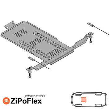 Захист КПП для Subaru Outback 3 BP 2003-2009 KOLCHUGA ZiPoFlex 2.0060.00 фото