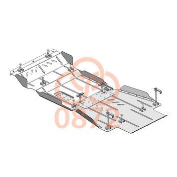 Захист двигуна, КПП, роздатки і переднього мосту для Haval H9 2017- KOLCHUGA WhiteCover 4.0872.00 фото ##SPECS## Об'єм двигуна: V-2,0 TDI | Примітка: AКПП / 4x4