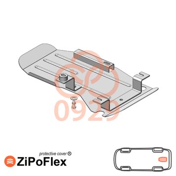 Захист заднього диференціалу для Nissan Qashqai J11 2014-2021 KOLCHUGA ZiPoFlex 2.0929.00 фото