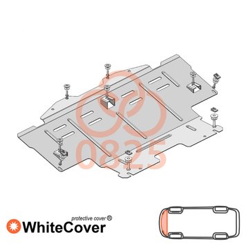 Захист радіатора для Mercedes-Benz GL 450 X164 2006-2012 KOLCHUGA WhiteCover 4.0825.00 фото