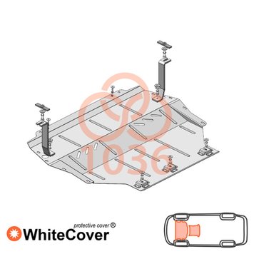 Захист двигуна і КПП для Volkswagen Passat B7 2010-2015 KOLCHUGA WhiteCover 4.1036.00 фото