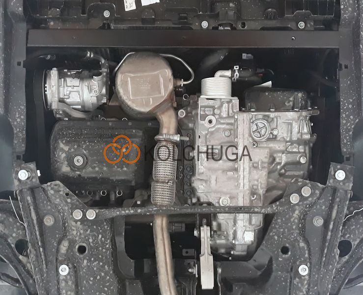 Защита двигателя и КПП для Citroen C4 Cactus 2018- KOLCHUGA Standart 1.1015.00 фото ##SPECS## Объем двигателя: V-1.5BlueHDi | Примечание: АКПП
