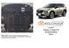 Захист двигуна, КПП і радіатора для Nissan Rogue 2021-2027 KOLCHUGA ZiPoFlex 2.1237.00 фото 6 ##SPECS## Об'єм двигуна: V-всі | Примітка: встановлюється також на e-Power / USA