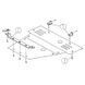 Захист двигуна і КПП для Ford Mondeo 2000-2007 KOLCHUGA Standart 1.9334.00 фото 1 ##SPECS## Об'єм двигуна: V-всі бензин | Примітка:
