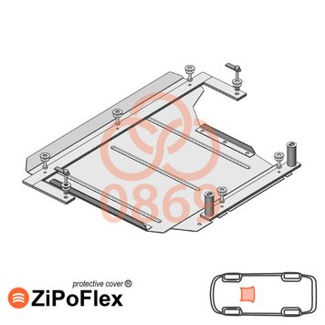 Захист КПП для BMW 5 E60 / E61 2003-2010 KOLCHUGA ZiPoFlex 2.0869.00 фото