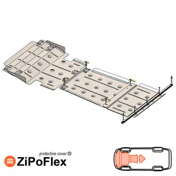 Захист двигуна, КПП, радіатора і роздатки для Ssаng Yong Rexton G4 II покоління 2017- KOLCHUGA ZiPoFlex 2.1303.00 фото