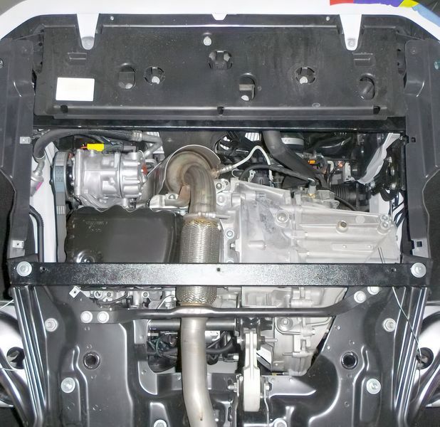 Захист двигуна, КПП і радіатора для Peugeot 208 2012-2020 KOLCHUGA ZiPoFlex 2.0534.00 фото ##SPECS## Об'єм двигуна: V- 1,0; 1,2; 1,6THP | Примітка: