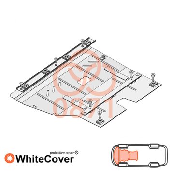 Захист двигуна, КПП і радіатора для Fiat Doblo II (263) 2010- KOLCHUGA WhiteCover 4.0871.00 фото